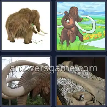 4 Bilder 1 Wort 6 Buchstaben MAMMUT