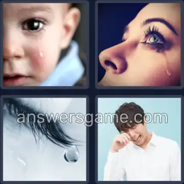 4 Bilder 1 Wort 6 Buchstaben TRÄNEN