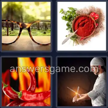 4 Bilder 1 Wort 6 Buchstaben SCHARF