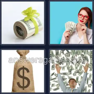 4 Bilder 1 Wort 6 Buchstaben DOLLAR