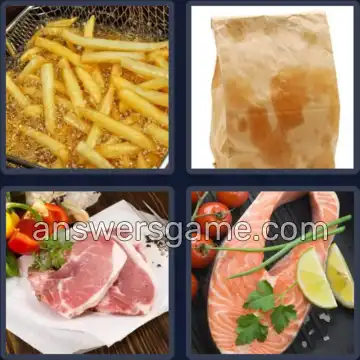 4 Bilder 1 Wort 6 Buchstaben FETTIG