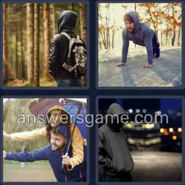 4 Bilder 1 Wort 6 Buchstaben KAPUZE