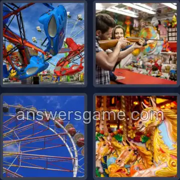 4 Bilder 1 Wort 6 Buchstaben KIRMES