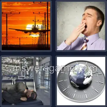 4 Bilder 1 Wort 6 Buchstaben JETLAG