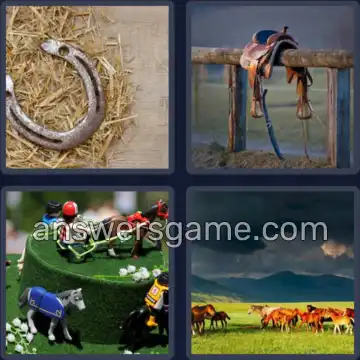 4 Bilder 1 Wort 6 Buchstaben PFERDE