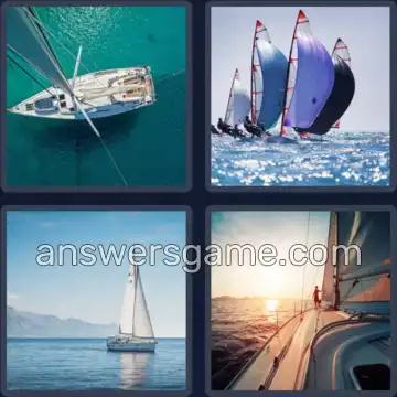 4 Bilder 1 Wort 6 Buchstaben SEGELN