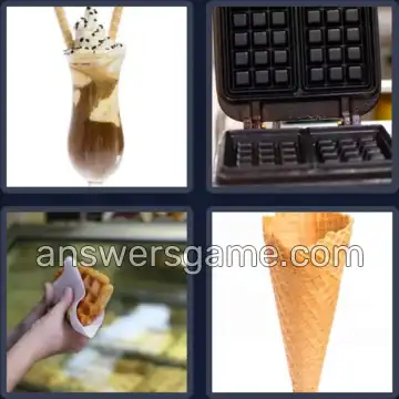 4 Bilder 1 Wort 6 Buchstaben WAFFEL