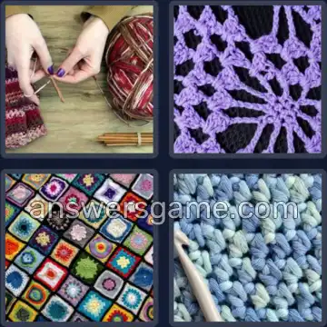 4 Bilder 1 Wort 6 Buchstaben HÄKELN