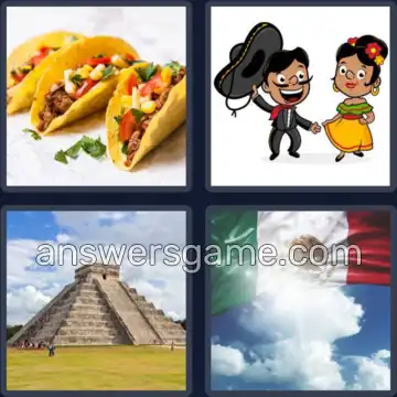 4 Bilder 1 Wort 6 Buchstaben MEXIKO
