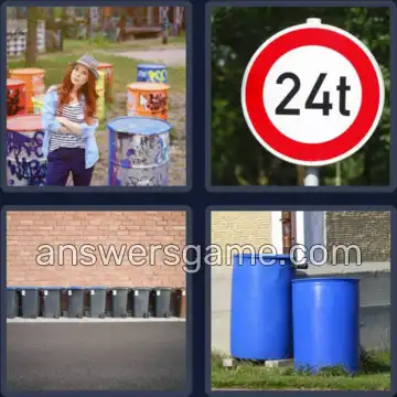 4 Bilder 1 Wort 6 Buchstaben TONNEN