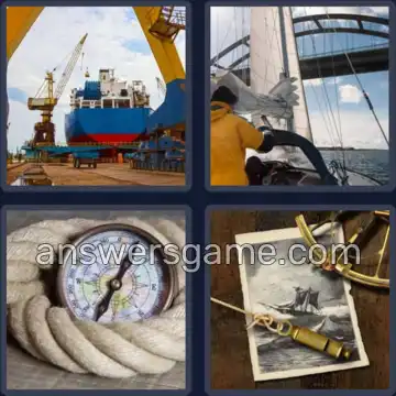 4 Bilder 1 Wort 6 Buchstaben NAUTIK