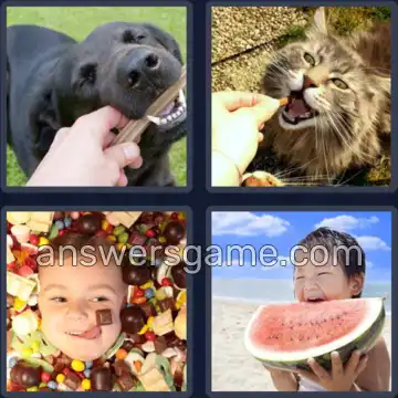 4 Bilder 1 Wort 6 Buchstaben LECKER