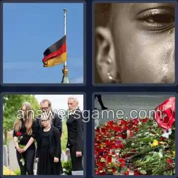 4 Bilder 1 Wort 6 Buchstaben TRAUER