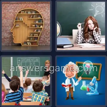 4 Bilder 1 Wort 6 Buchstaben WISSEN