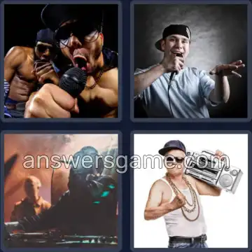 4 Bilder 1 Wort 6 Buchstaben RAPPER