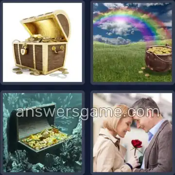 4 Bilder 1 Wort 6 Buchstaben SCHATZ