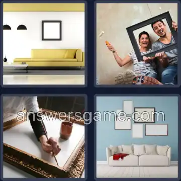 4 Bilder 1 Wort 6 Buchstaben RAHMEN