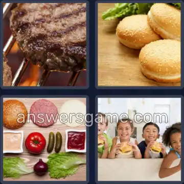 4 Bilder 1 Wort 6 Buchstaben BURGER