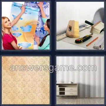 4 Bilder 1 Wort 6 Buchstaben TAPETE