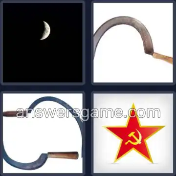 4 Bilder 1 Wort 6 Buchstaben SICHEL