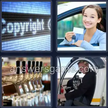 4 Bilder 1 Wort 6 Buchstaben LIZENZ