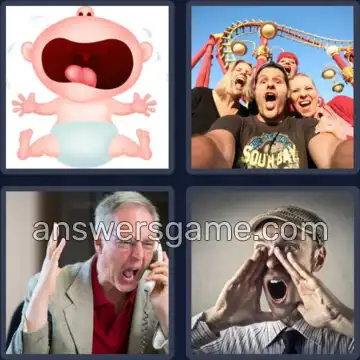 4 Bilder 1 Wort 6 Buchstaben SCHREI