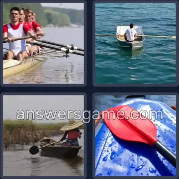 4 Bilder 1 Wort 6 Buchstaben RUDERN