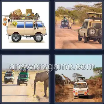 4 Bilder 1 Wort 6 Buchstaben SAFARI