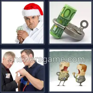 4 Bilder 1 Wort 6 Buchstaben GEIZIG