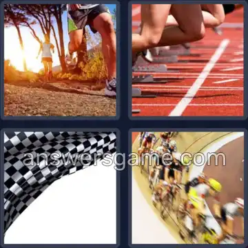 4 Bilder 1 Wort 6 Buchstaben RENNEN