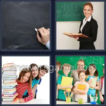 4 Bilder 1 Wort 6 Buchstaben SCHULE