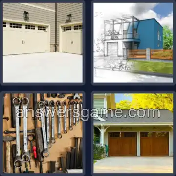 4 Bilder 1 Wort 6 Buchstaben GARAGE