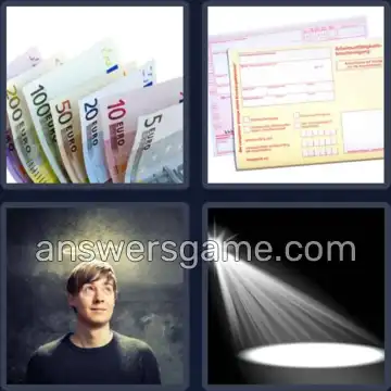 4 Bilder 1 Wort 6 Buchstaben SCHEIN