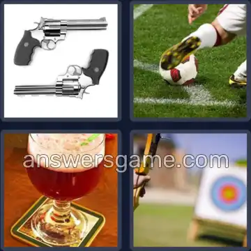 4 Bilder 1 Wort 6 Buchstaben SCHUSS