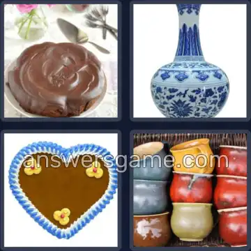 4 Bilder 1 Wort 6 Buchstaben GLASUR