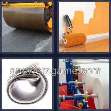 4 Bilder 1 Wort 6 Buchstaben WALZEN