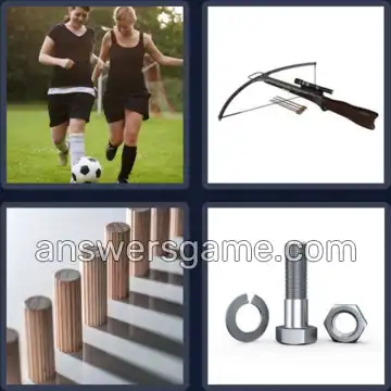 4 Bilder 1 Wort 6 Buchstaben BOLZEN