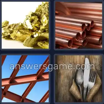 4 Bilder 1 Wort 6 Buchstaben METALL