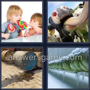 4 Bilder 1 Wort 6 Buchstaben LECKEN