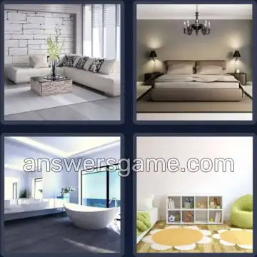 4 Bilder 1 Wort 6 Buchstaben ZIMMER