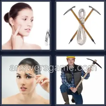 4 Bilder 1 Wort 6 Buchstaben PICKEL