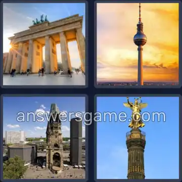 4 Bilder 1 Wort 6 Buchstaben BERLIN
