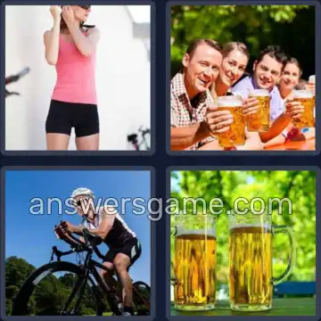 4 Bilder 1 Wort 6 Buchstaben RADLER