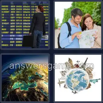 4 Bilder 1 Wort 6 Buchstaben REISEN