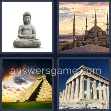 4 Bilder 1 Wort 6 Buchstaben TEMPEL