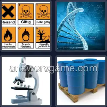 4 Bilder 1 Wort 6 Buchstaben CHEMIE