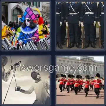 4 Bilder 1 Wort 6 Buchstaben PARADE