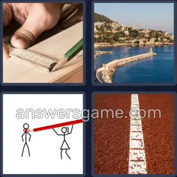 4 Bilder 1 Wort 6 Buchstaben STRICH