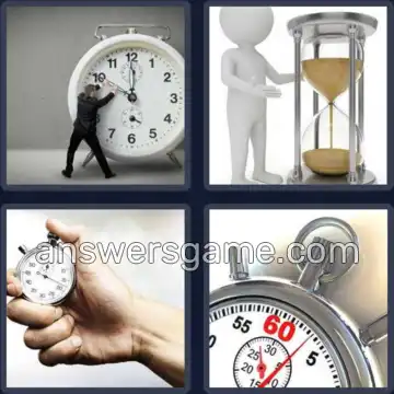 4 Bilder 1 Wort 6 Buchstaben MINUTE