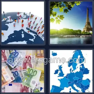 4 Bilder 1 Wort 6 Buchstaben EUROPA